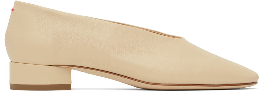 Одяг Aeyde Aeyde Delia Leather Ballerina Flats бежевий | A11-FL-GLVR25BL18-FW24-957-007
