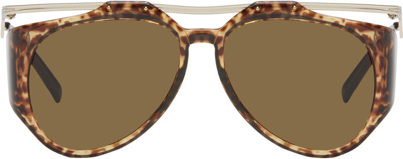 Сонцезахисні окуляри Saint Laurent Saint Laurent SL M137 Amelia Sunglasses Коричневий | SL M137 AMELIA-002