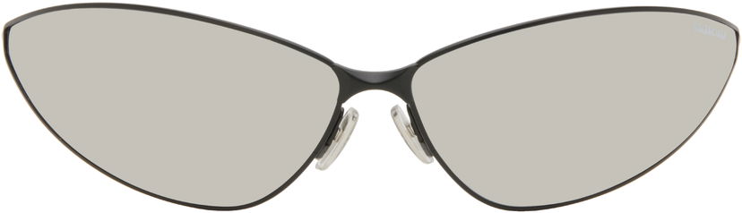 Сонцезахисні окуляри Balenciaga Balenciaga Razor Cat Eye Metal Sunglasses чорний | BB0315S-003