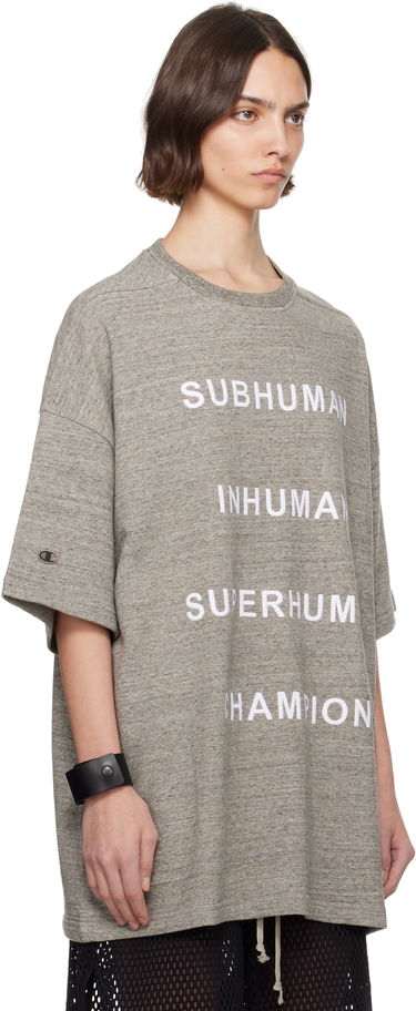 Футболка Rick Owens Rick Owens Champion Edition Tommy T-Shirt Сірий | CW01E1674 CHMJ, 1