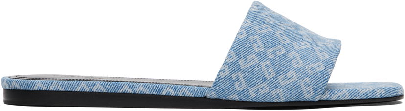 Аксесуари Givenchy Givenchy 4G Denim Slides Синій | BE306FE2BN420