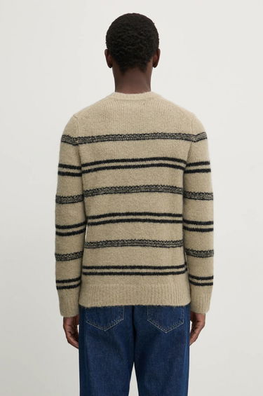 Cветр Samsoe Samsoe Samsoe Samsoe SAARIN Striped Wool Sweater бежевий | M24300098, 2