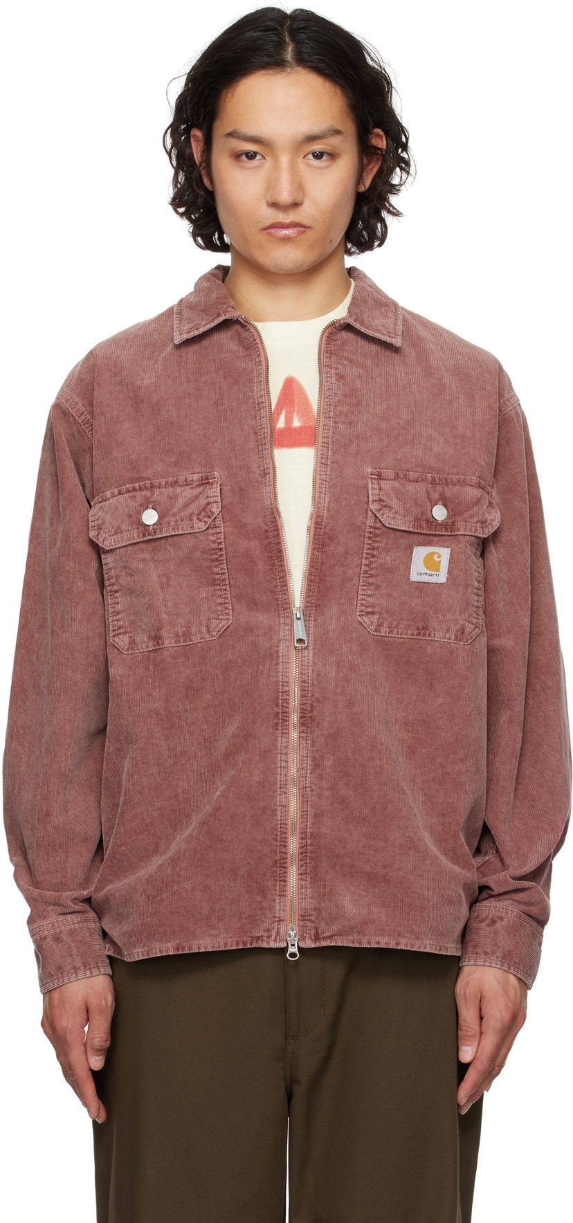 Сорочка Carhartt WIP Carhartt WIP Reynold Corduroy Overshirt Рожевий | I034878