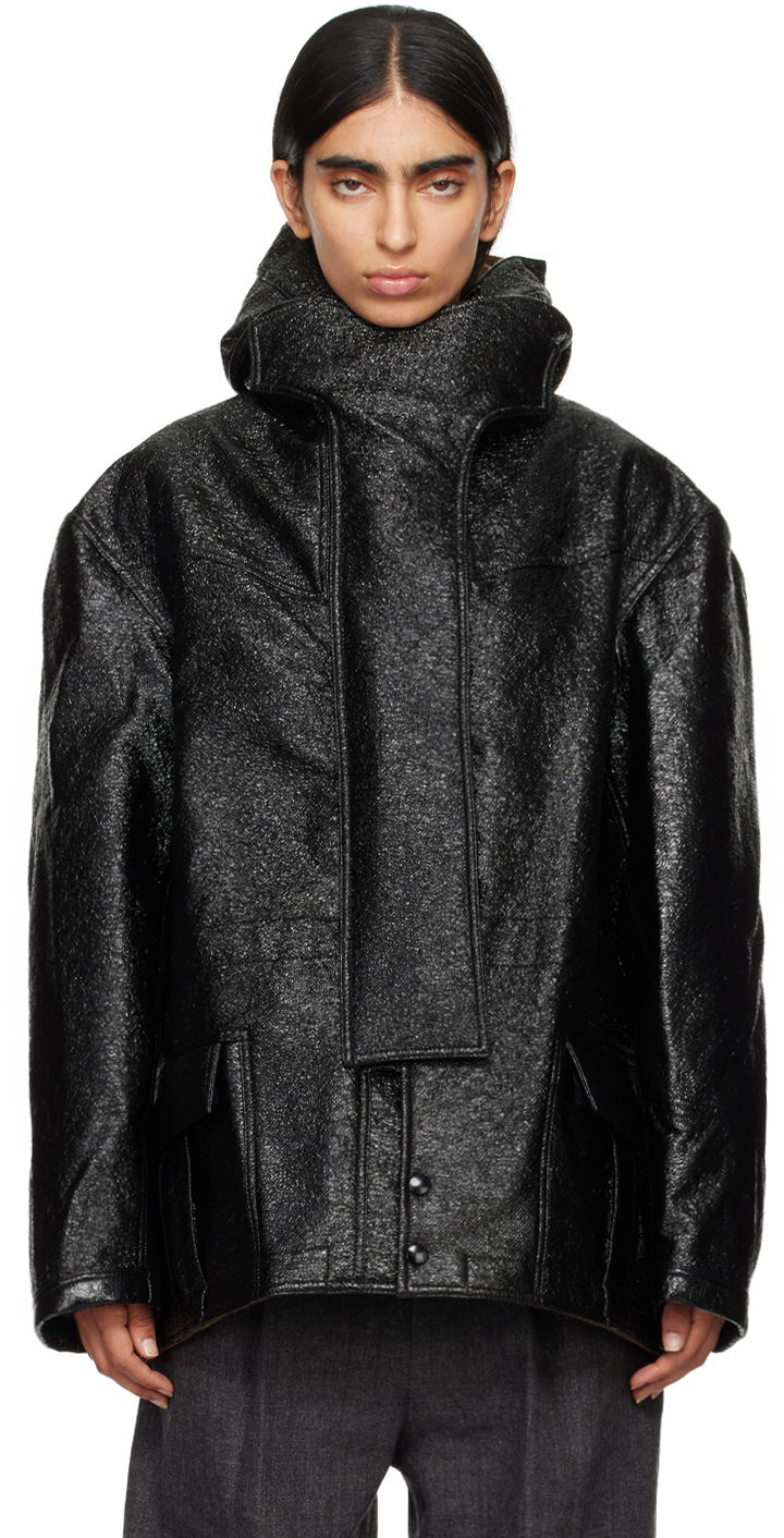 Парка R13 R13 Oversized Hooded Jacket чорний | R13WR306-R400A