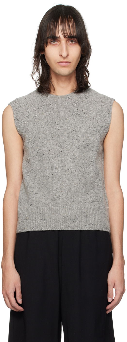 Жилет AMI Crewneck Vest Сірий | HKS735.KN0038