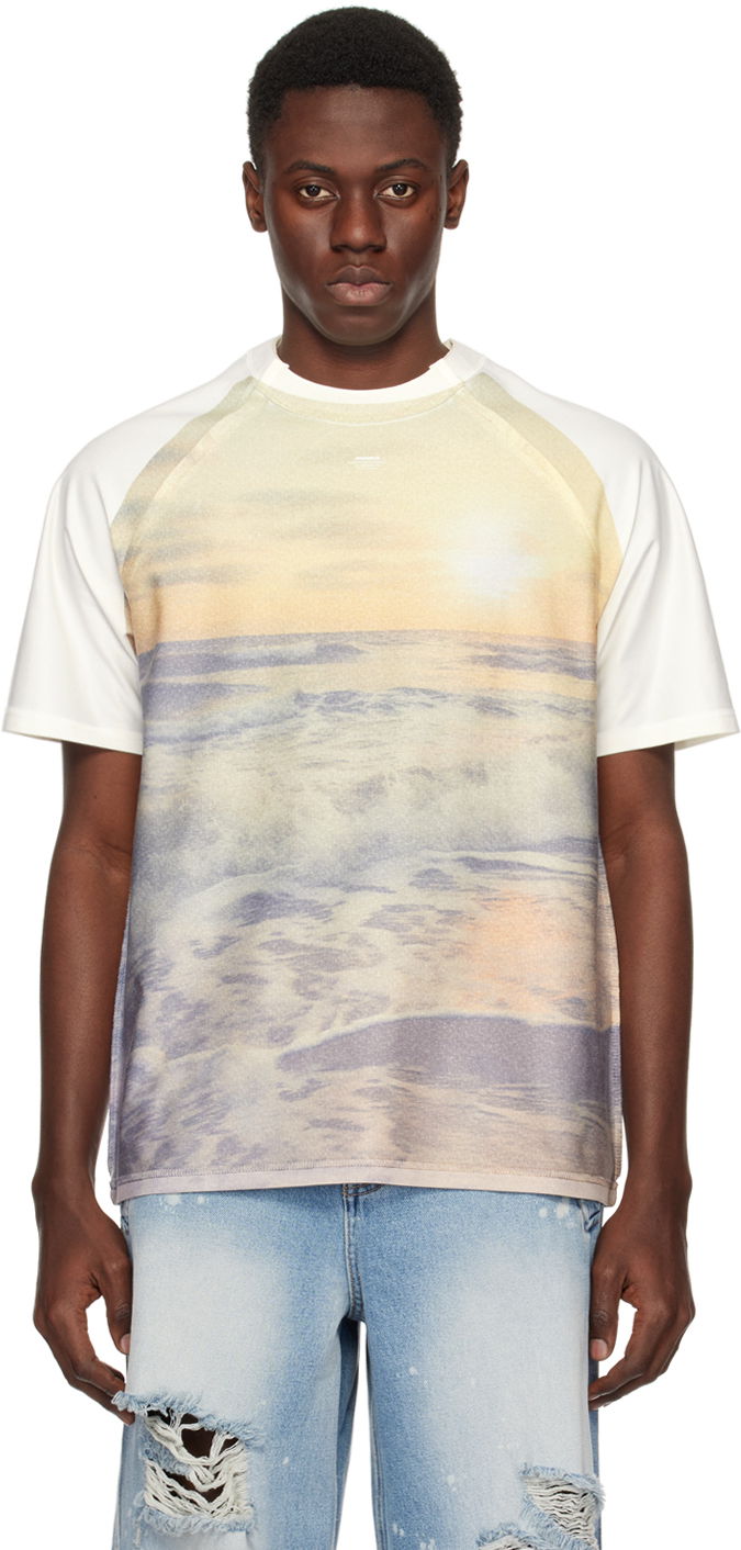Футболка ADER ERROR Print T-Shirt бежевий | BN01SSTS0106YL