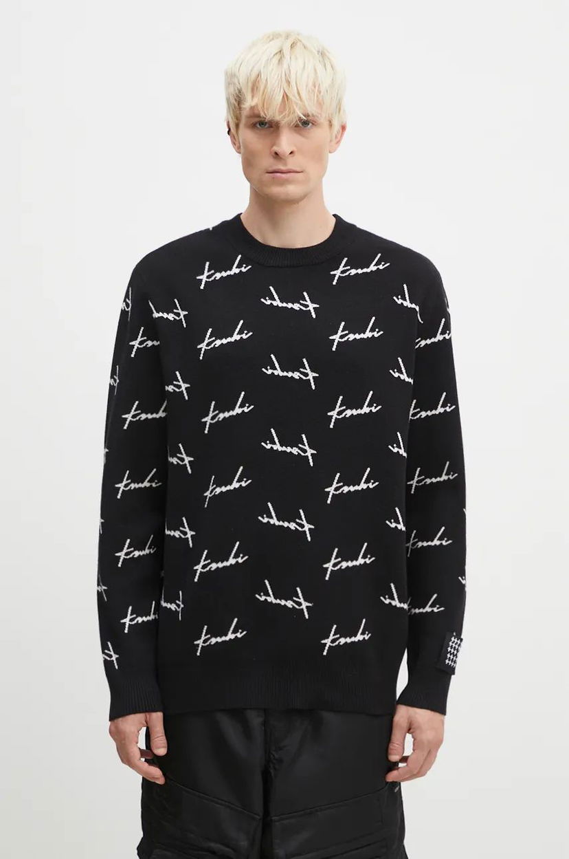 Cветр Ksubi Skript Knit Sweater чорний | MFA24KW003