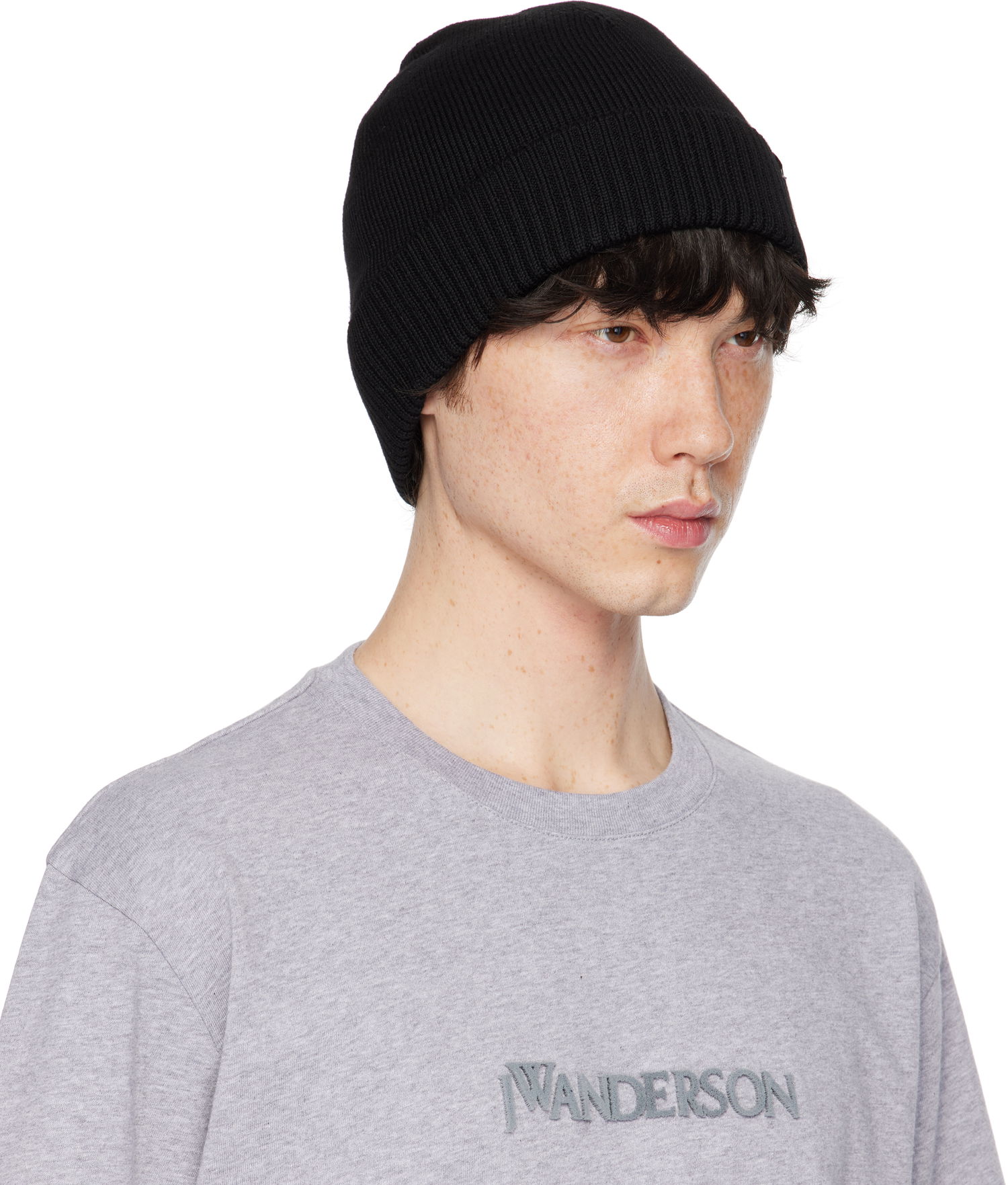 Шапка JW Anderson JW Anderson Knitted Beanie чорний | KW1370-YN0008, 1