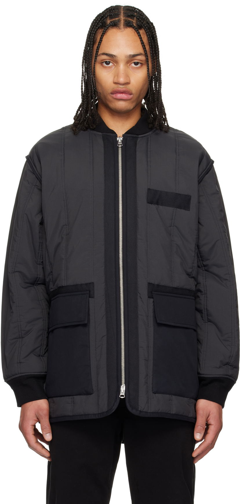 Пуховик rag & bone Rag & Bone Delta Liner Jacket чорний | MBW24H2001LTML