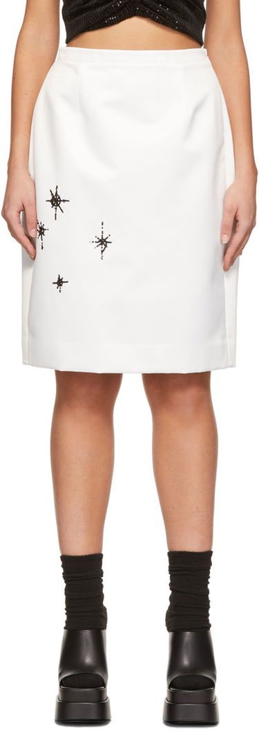 Спідниця We11done We11done Sequin Midi Skirt білий | WD-SK1-22-277-W-WH, 0
