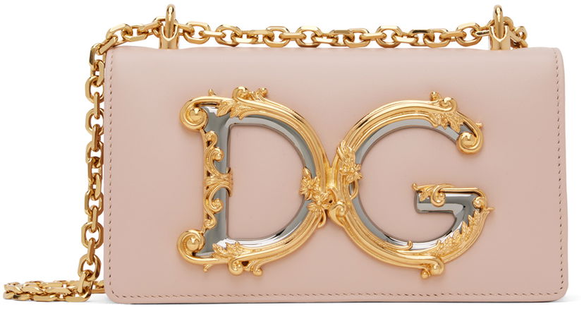 Сумка Dolce & Gabbana Pink 'DG' Shoulder Bag Рожевий | BI1416 AW070