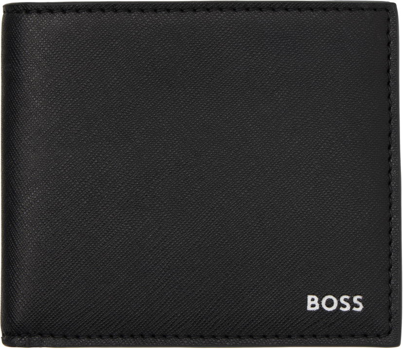 Гаманець BOSS Saffiano Leather Wallet чорний | 50536710
