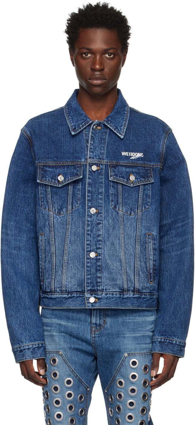 Куртка We11done We11done Faded Denim Jacket Синій | WD-DJ3-22-318-U-BL
