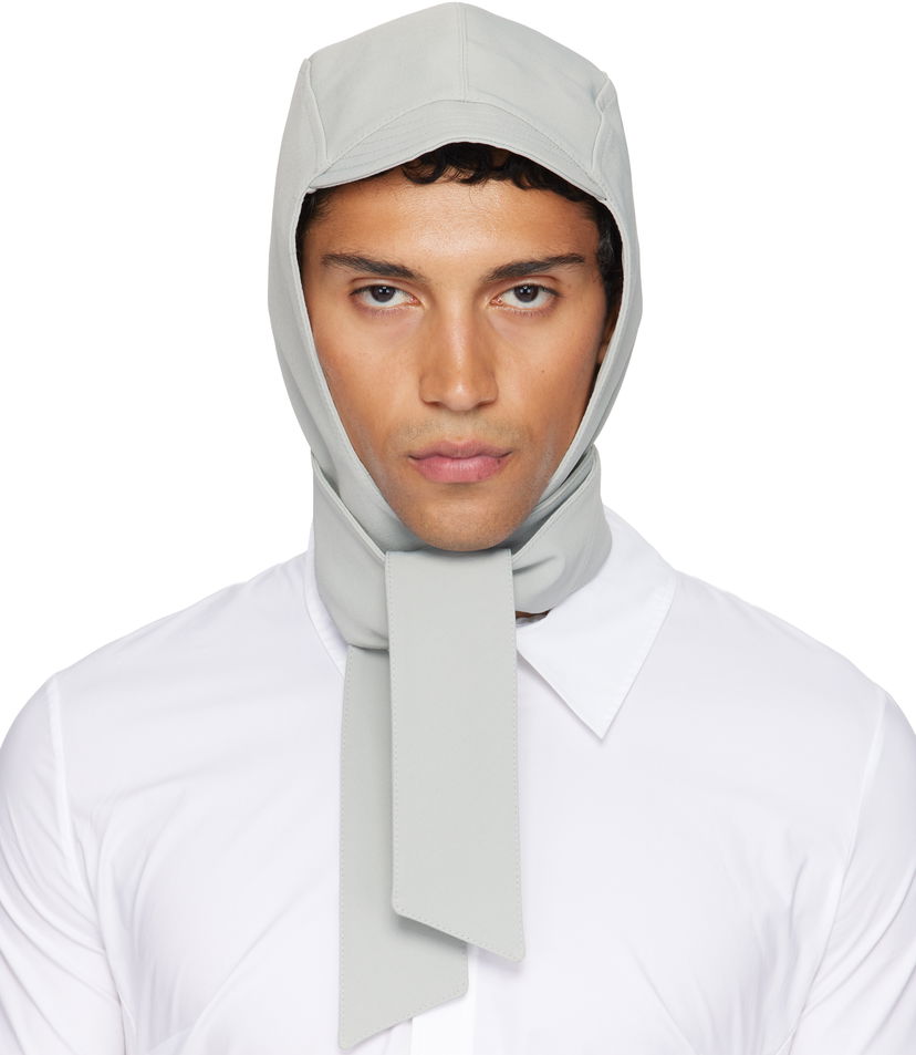 Кепки та капелюхи Jean Paul Gaultier Jean Paul Gaultier Long Panel Hood Сірий | 25/03-W-AC029-W002-02