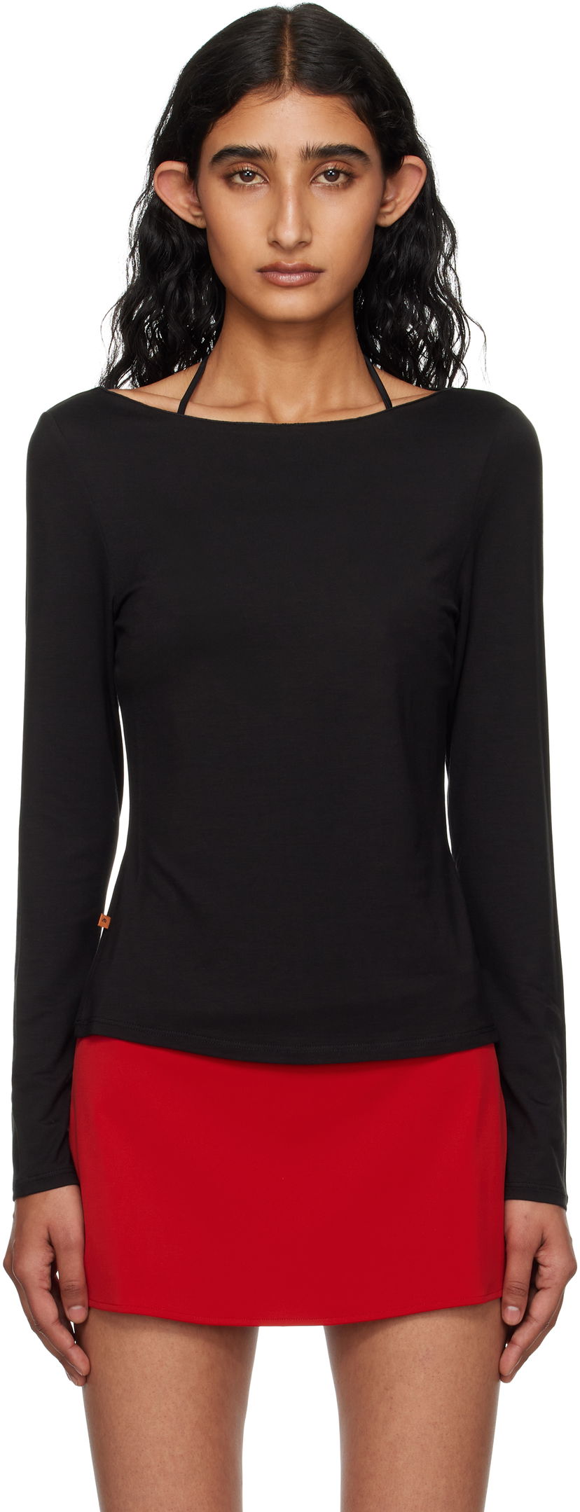 Футболка Miaou Miaou Amelia Long Sleeve T-Shirt чорний | 7183LJBBLK