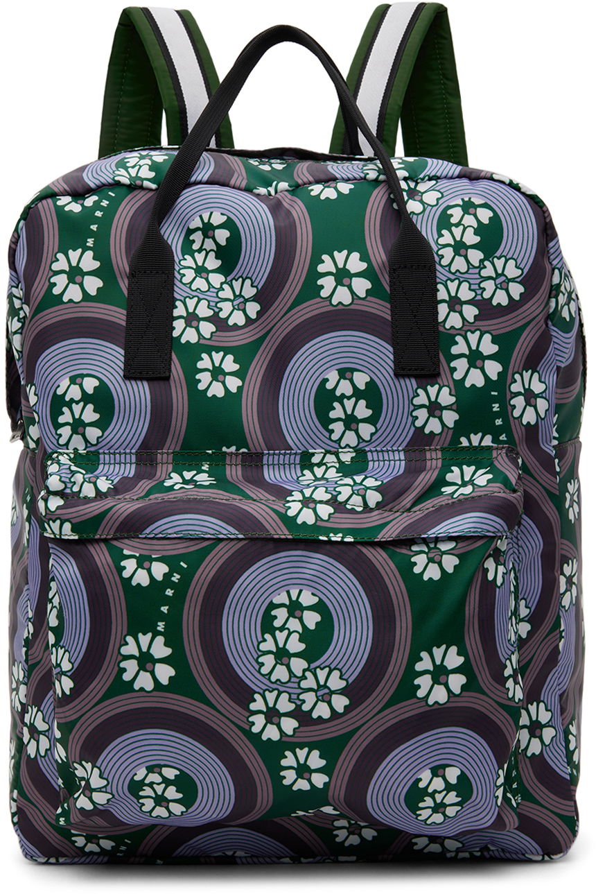 Рюкзак Marni Marni 70s Circles Print Backpack Зелений | M00965, 0