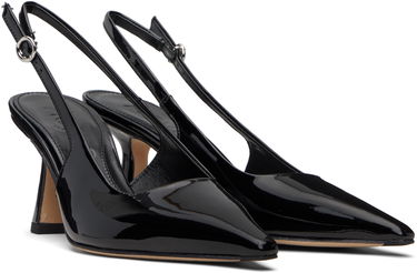 Аксесуари Aeyde Aeyde Fernanda Slingback Heels чорний | A12-PU-ISOSS75ST-223-800-048, 3