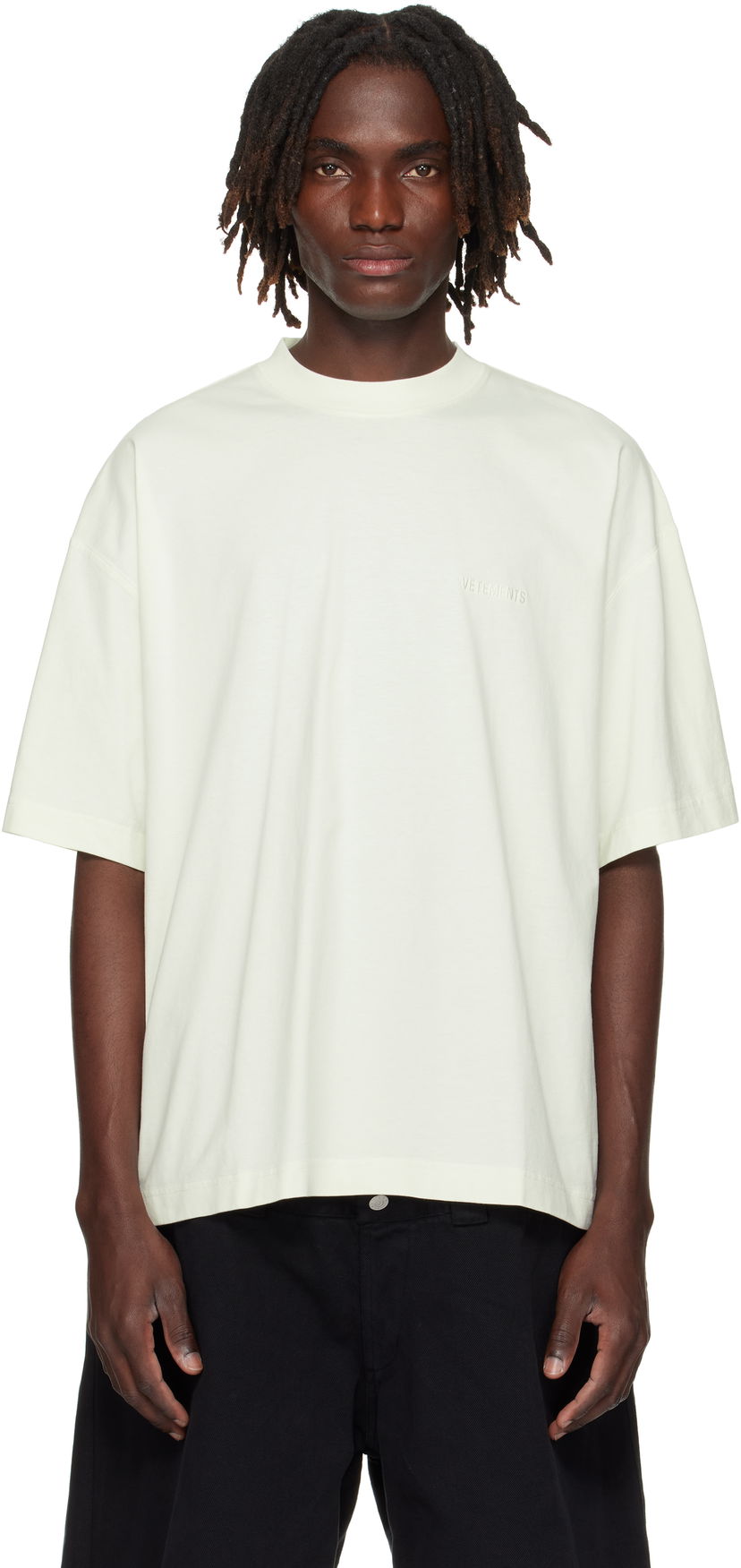 Футболка VETEMENTS Vetements Logo Regular T-Shirt Зелений | UH76TR100I