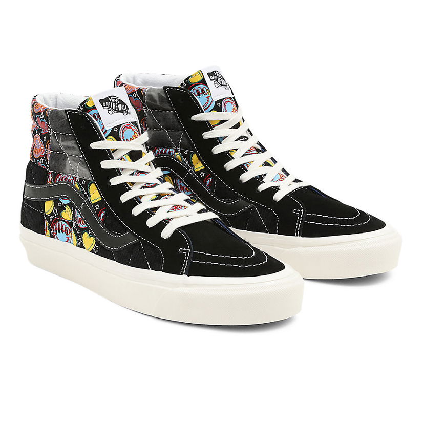 Кросівки та взуття Vans Anaheim Factory Sk8-Hi 38 Dx Positivity Patchwork чорний | VN0A54FBA5J