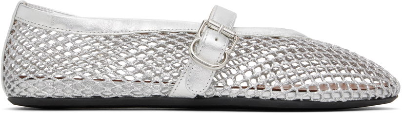 Одяг Alaïa ALAÏA Fishnet Ballerina Flats Металік | AA3A029TK028