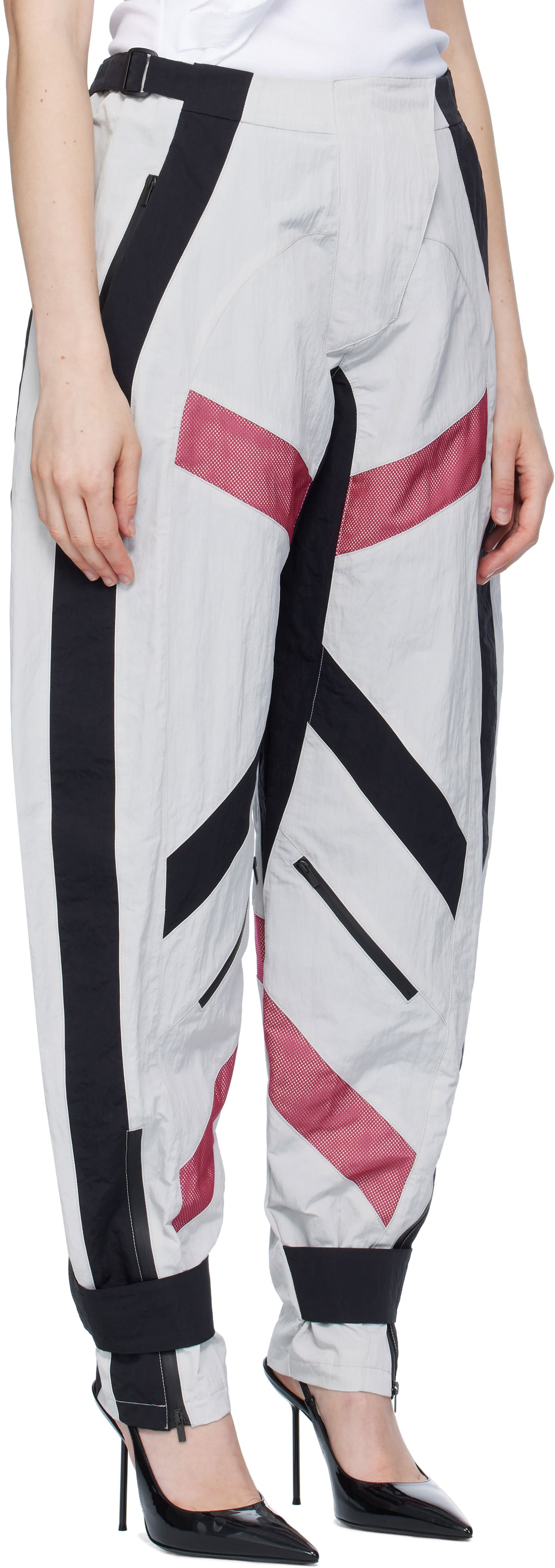Штани The Attico The Attico Panelled Harem Pants Сірий | 250WCP00269 PAA100AA, 1