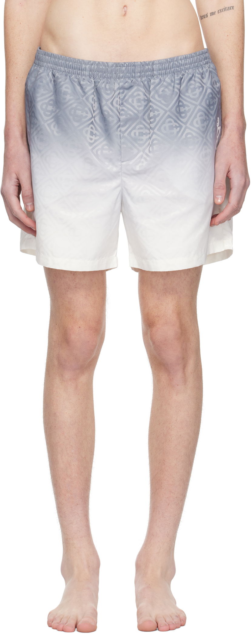 Купальники Casablanca Printed Swim Shorts білий | MPS25-TR-224-02