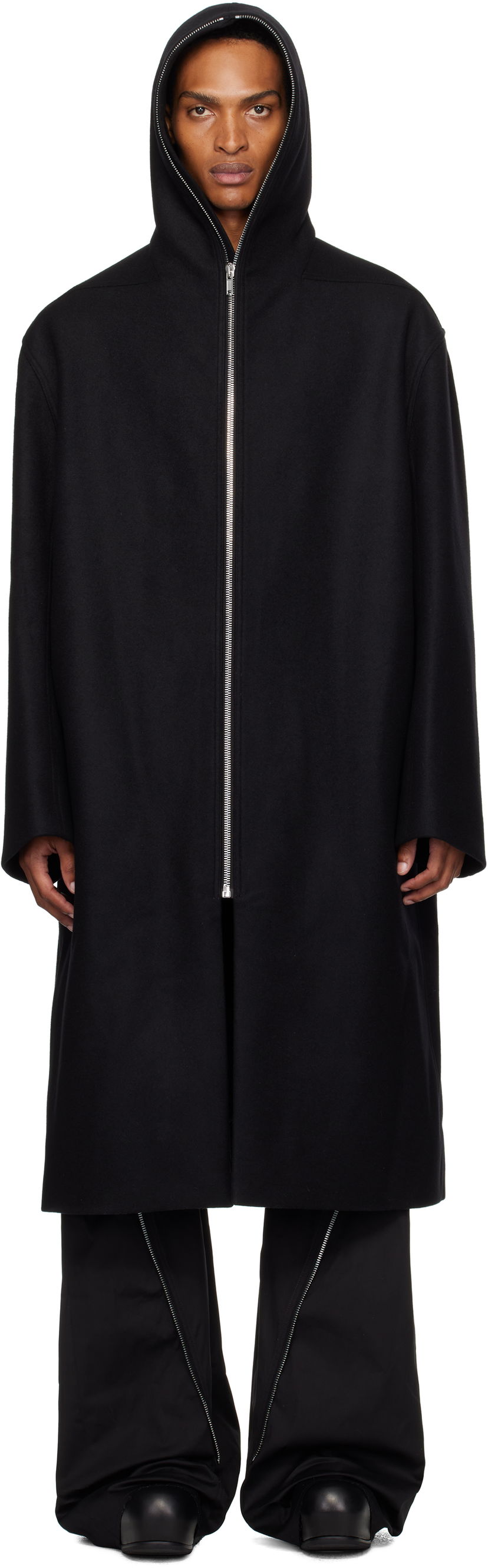 Пальто Rick Owens Rick Owens Concordians Mac Coat чорний | RU02E1979 WSF