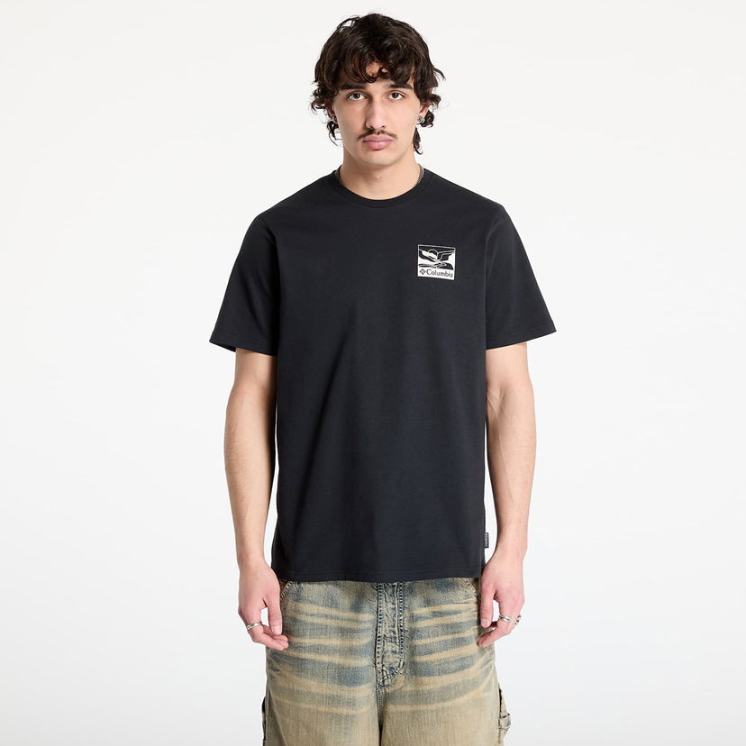 Футболка Columbia Columbia Explorers Canyon™ Back Short Sleeve Tee чорний | 2036451003
