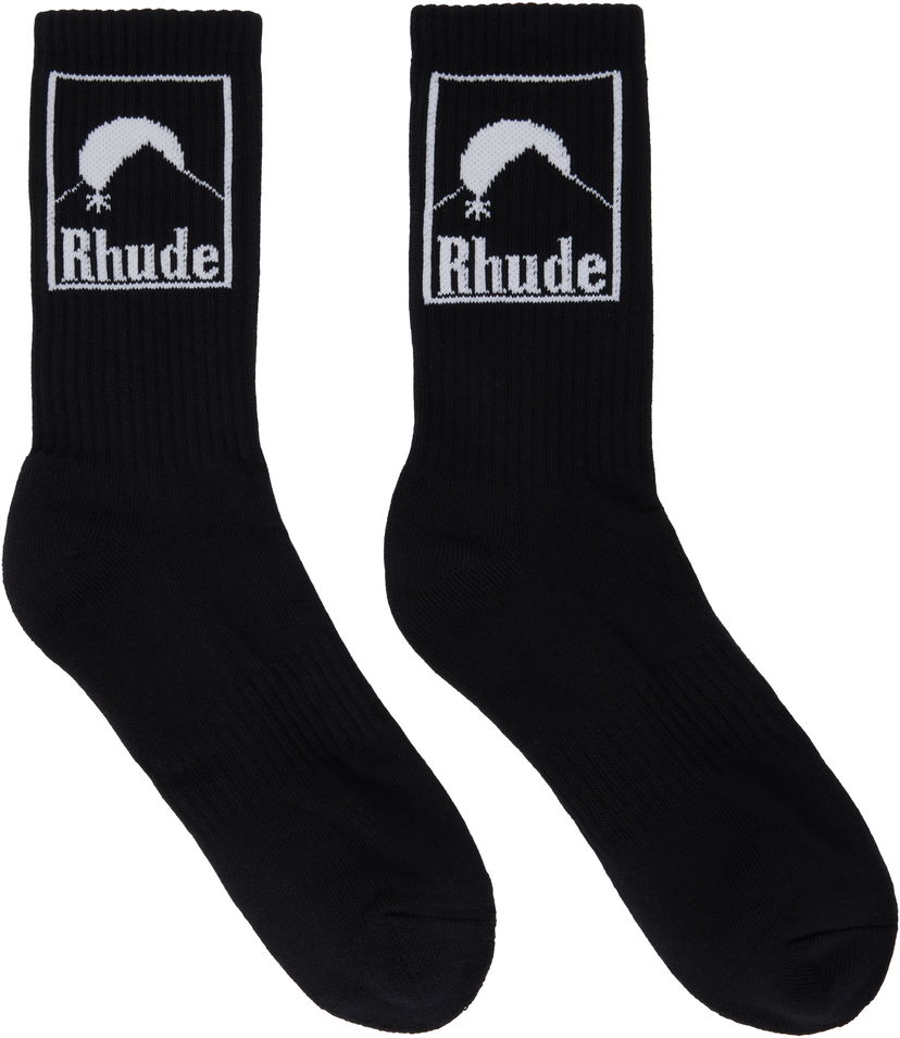 Шкарпетки Rhude Rhude Moonlight Badge Socks чорний | RHPS25SO06117