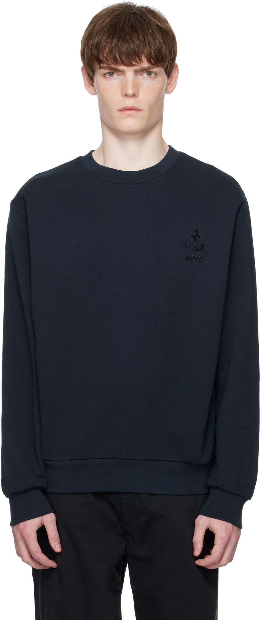 Світшоти A.P.C. A.P.C. James Sweatshirt темно-синій | COHBY-H27983