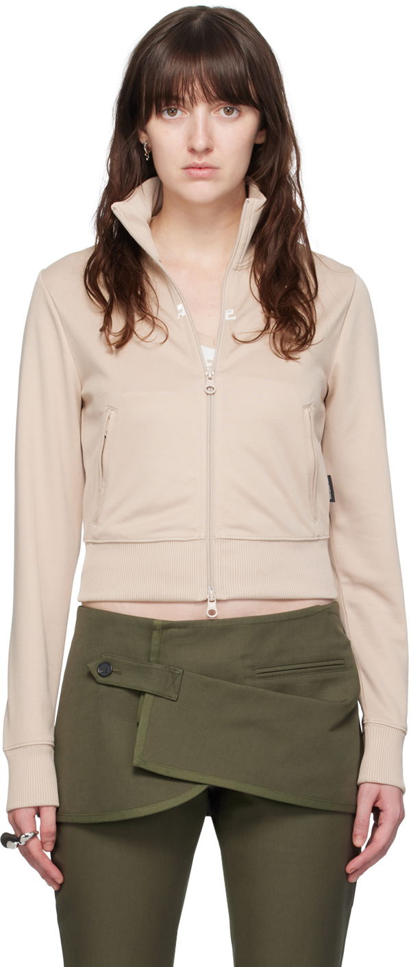 Куртка Courrèges Courrèges Zip Track Jacket бежевий | 124JVE010JS0091
