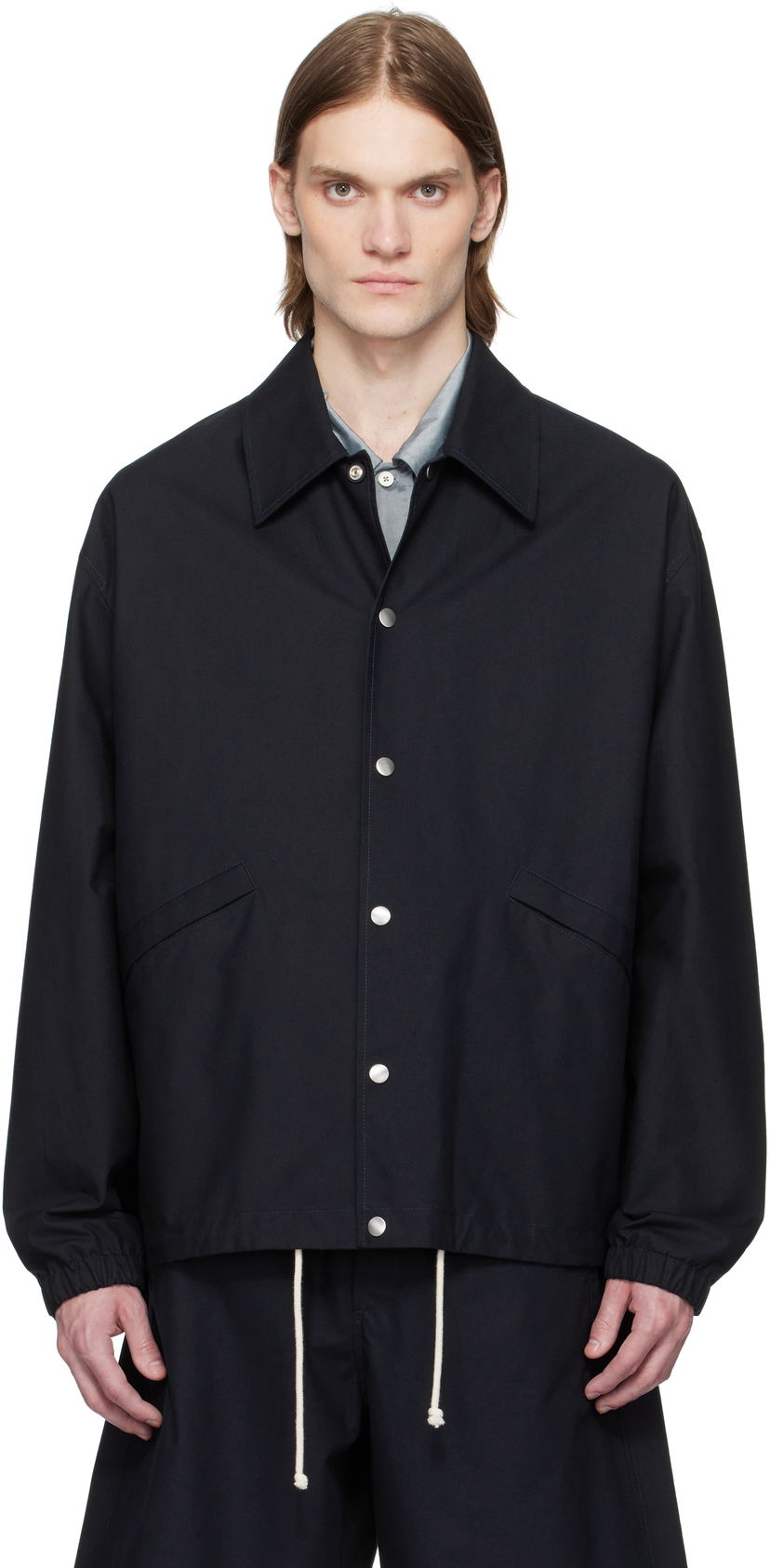 Вітровка Jil Sander Jil Sander Sportswear Snap Button Jacket чорний | J47SW0003_J45296