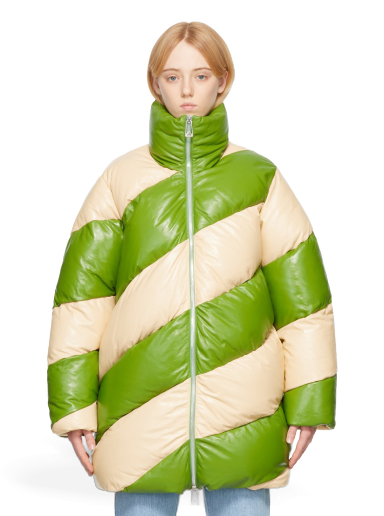 Куртка Bottega Veneta Leather Jacket Зелений | 688751 V1NN0