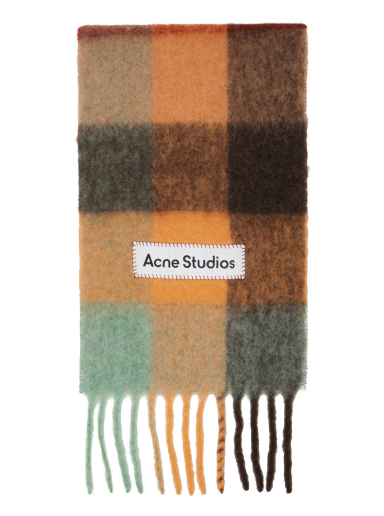 Шарф Acne Studios Check Scarf Помаранчевий | CA0084-