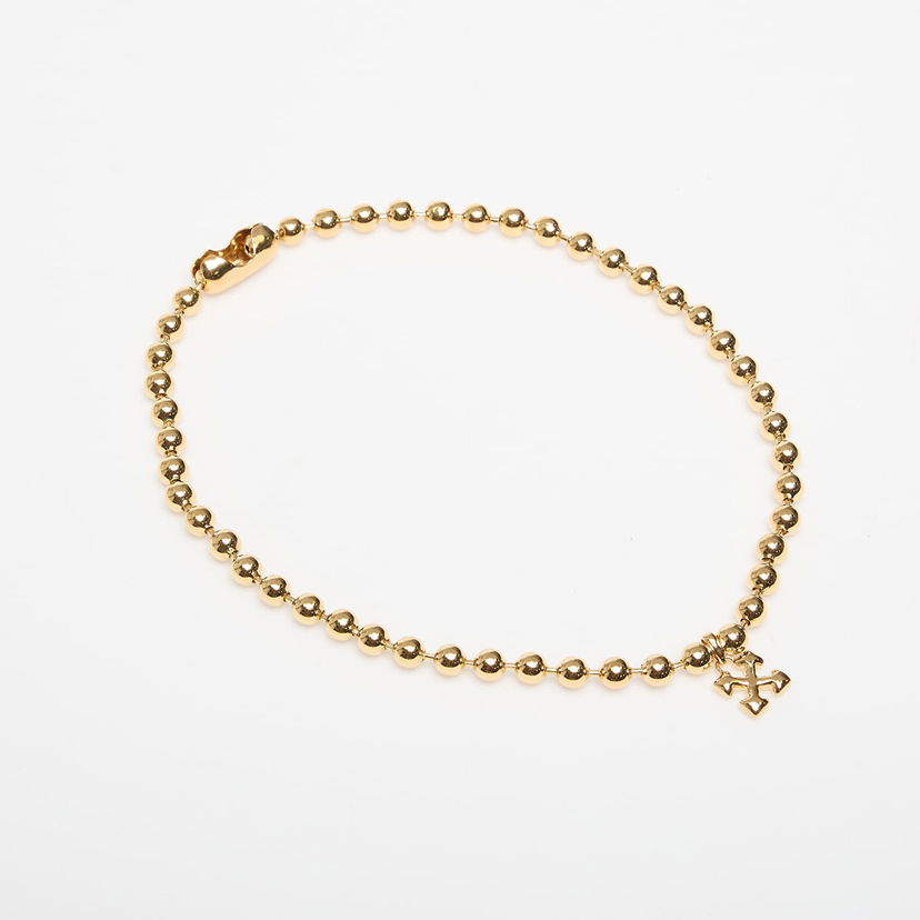 Кольє Off-White Off-White Arrow Ball Chain Necklace Жовтий | OWOB13WF25MET0017600