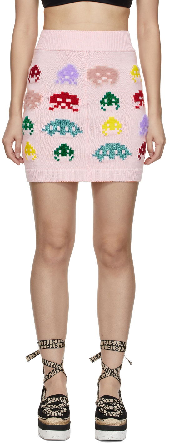 Спідниця Stella McCartney Stella McCartney Gamer Knit Mini Skirt Рожевий | 6042883S2328