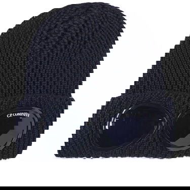 Шапка C.P. Company Goggle Beanie темно-синій | 15CMAC122A-005509A-888, 0