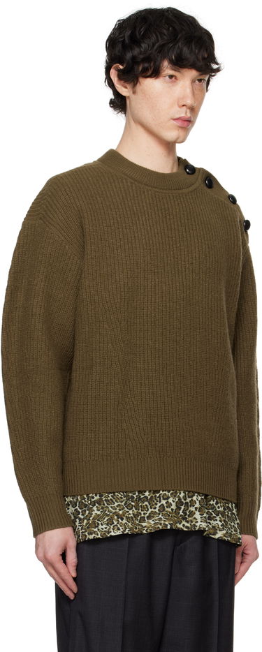 Cветр ISABEL MARANT Isabel Marant Rudel Shoulder Button Ribbed Knit Sweater чорний | 25PPU0651HA-C1L03H, 4