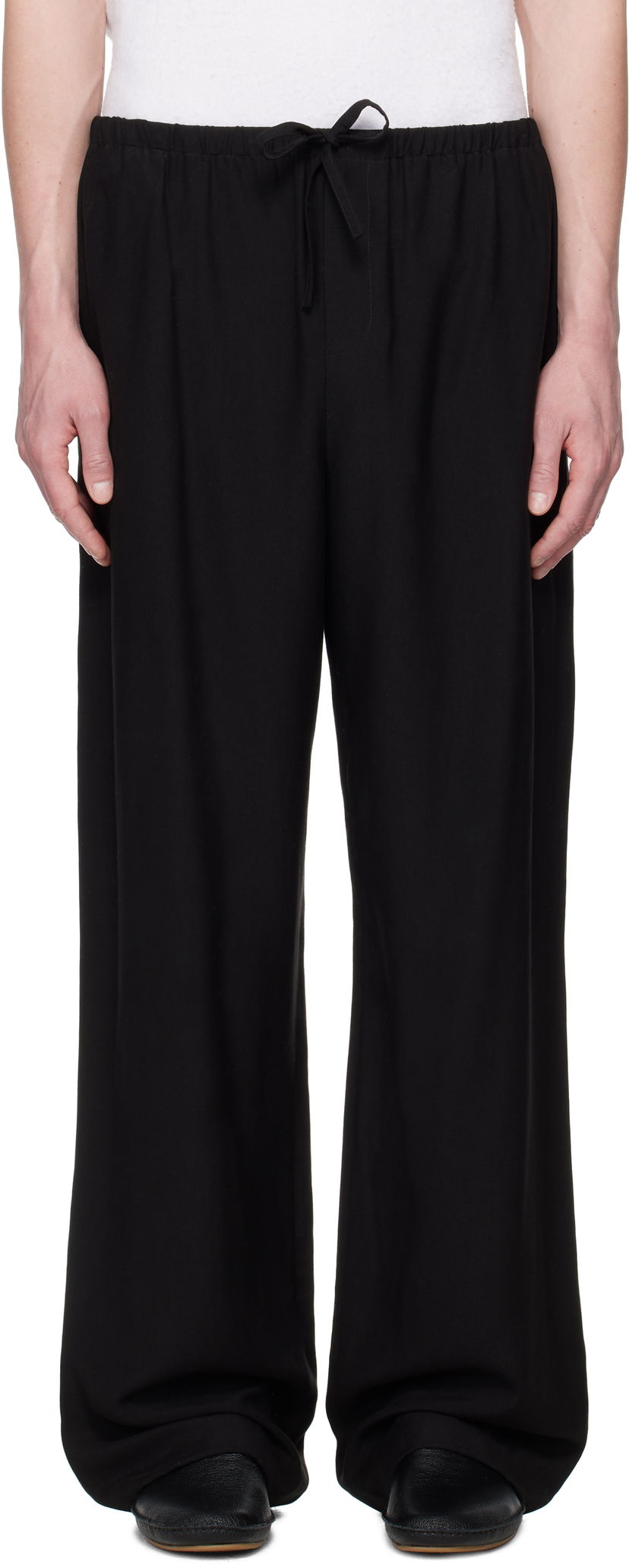 Штани The Row The Row Xon Drawstring-Waist Trousers чорний | 990-W3893