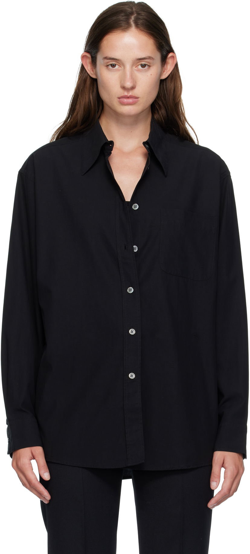 Сорочка OUR LEGACY Our Legacy Precious Button-Down Shirt чорний | W4252PBCL
