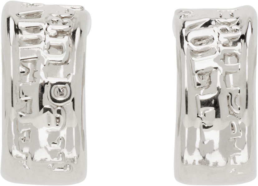 Сережки Jean Paul Gaultier Jean Paul Gaultier Silver 'The Logo' Earrings Металік | 25/03-W-JW003-X053-91