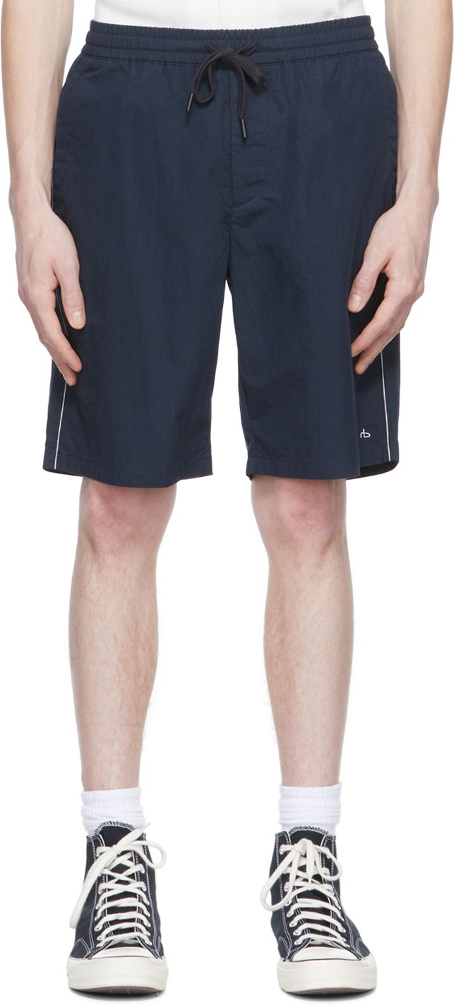 Шорти rag & bone Rag & Bone Cotton Shorts темно-синій | MBW22P924355ML