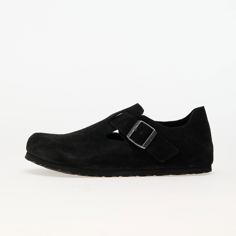 Кросівки та взуття Birkenstock London Suede Leather чорний | 1028078