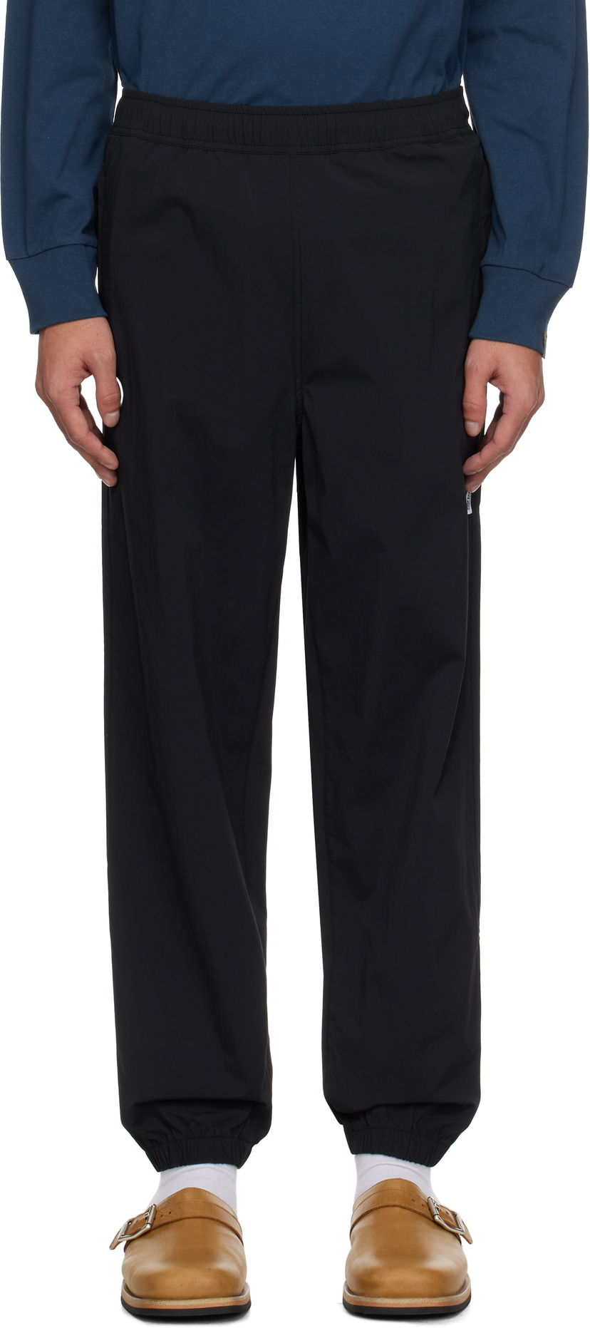 Спортивні штани AAPE by A Bathing Ape AAPE by A Bathing Ape 'AAPE Now' Woven Sweatpants чорний | AAPPTMB664XXNBKX