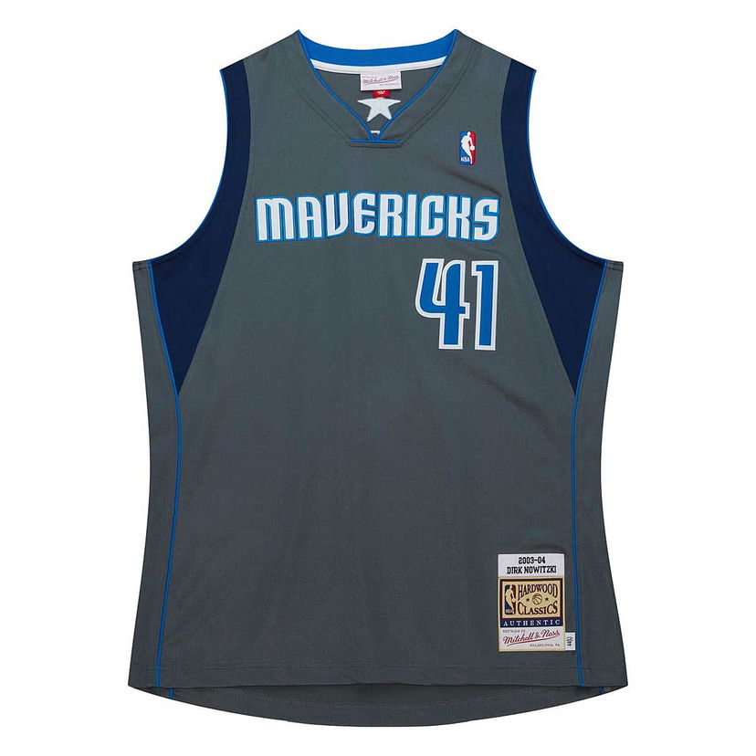 Джерсі Mitchell & Ness Mitchell & Ness Dallas Mavericks 2003 Authentic Dirk Nowitzki Jersey Сірий | AJY45693-DMA03DNOGREY