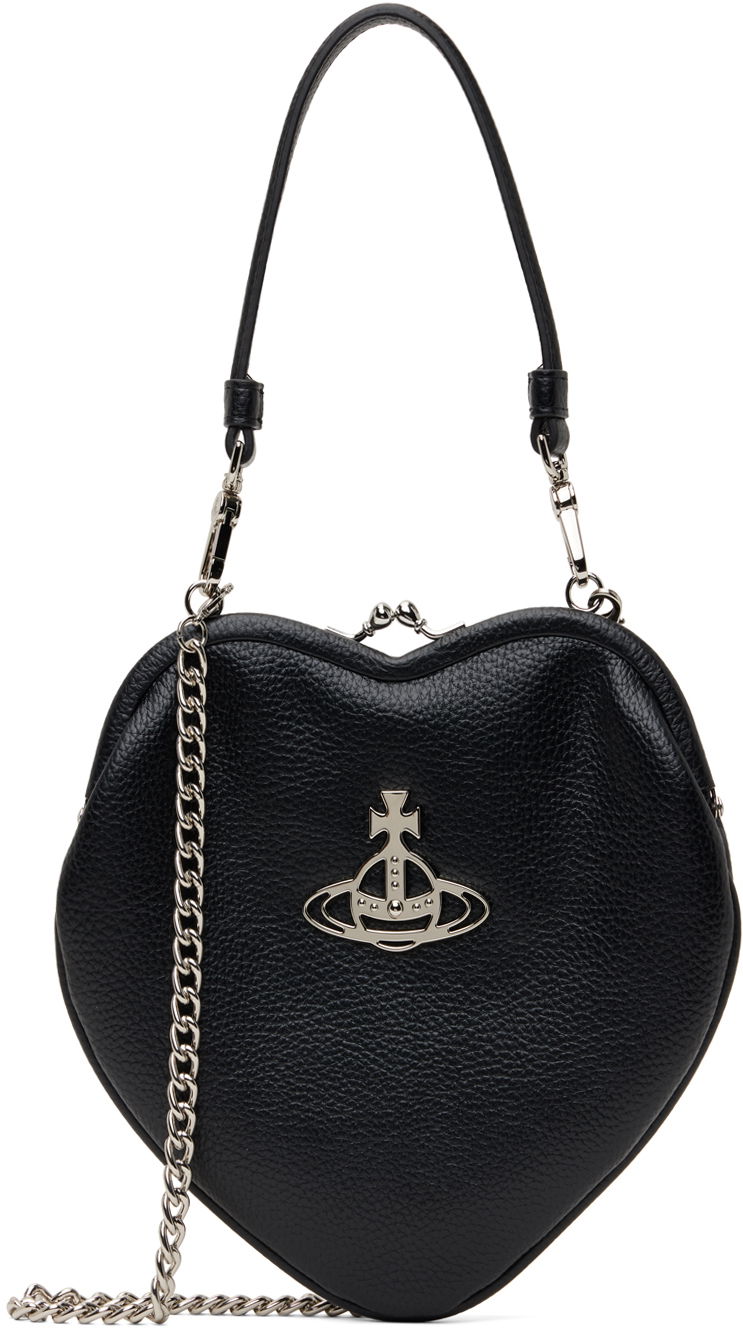 Сумочка Vivienne Westwood Heart Shaped Crossbody Bag чорний | 4B010004W-S000D-