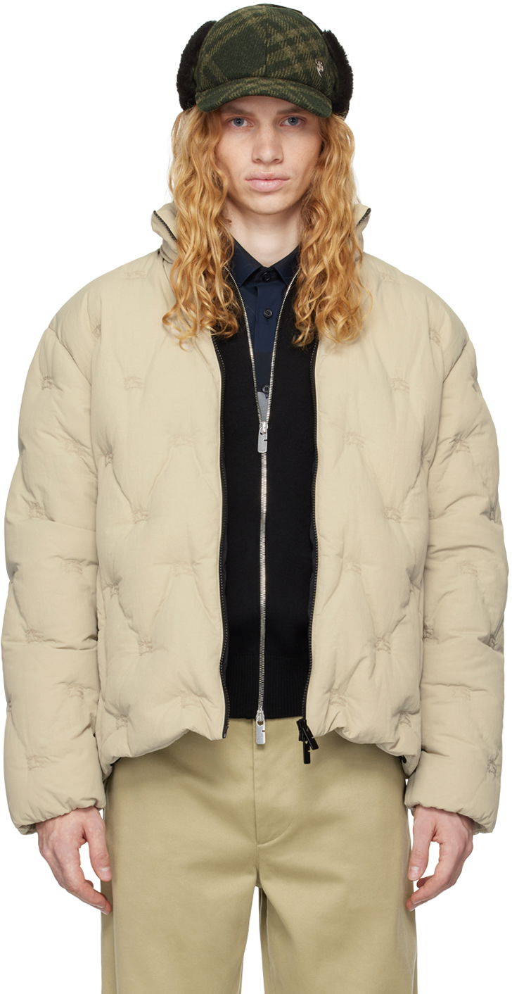 Пуховик Burberry Burberry Padded Down Jacket бежевий | 8094590