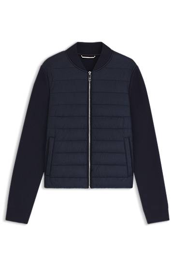 Куртка BOSS Hybrid Padded Jacket темно-синій | 50543236