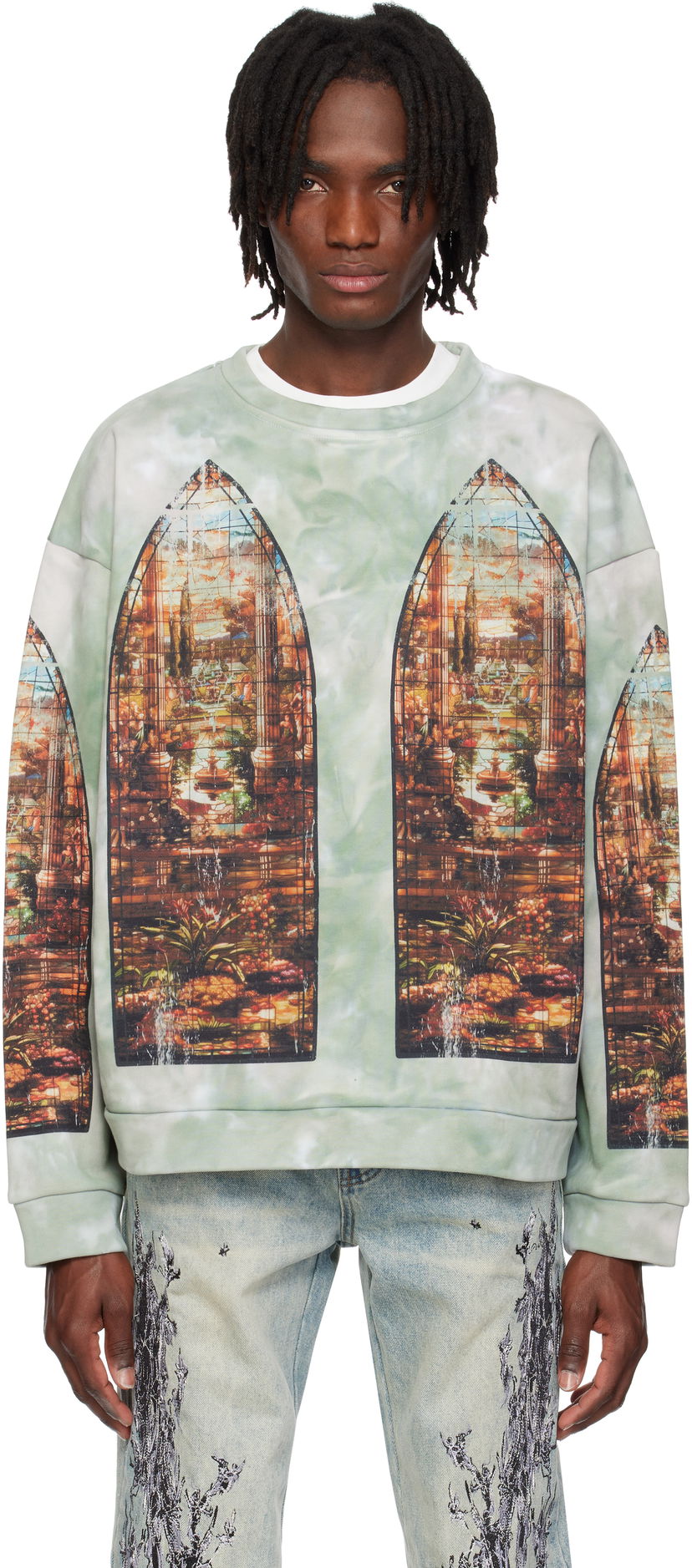 Світшоти Who Decides War Who Decides War Eden Crewneck Sweatshirt Зелений | 1110150008SS25