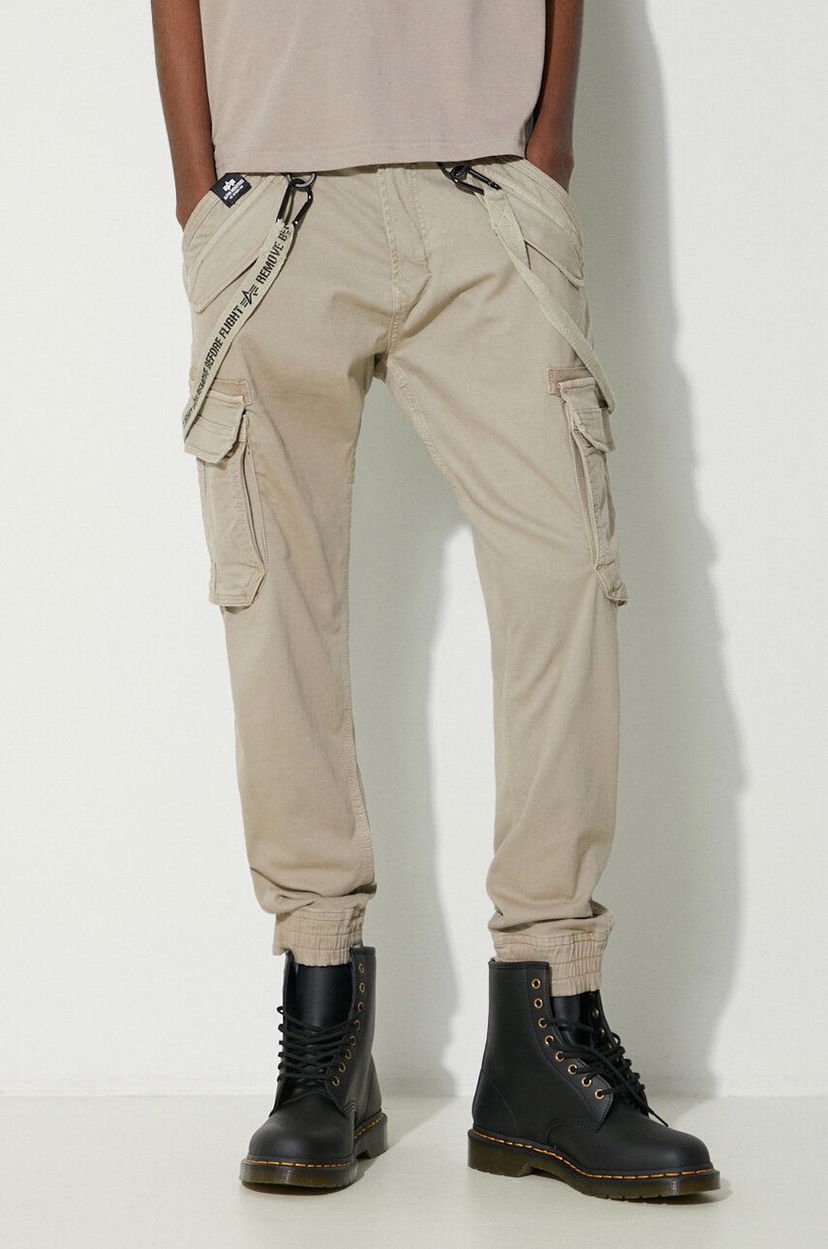 Штани карго Alpha Industries Utility Slim Cargo Pants бежевий | 128202